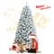Costway 6ft. Unlit Snow Flocked Hinged Artificial Christmas Tree